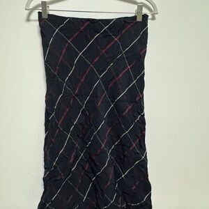 Club Monaco Black and Red Plaid Pencil Skirt
